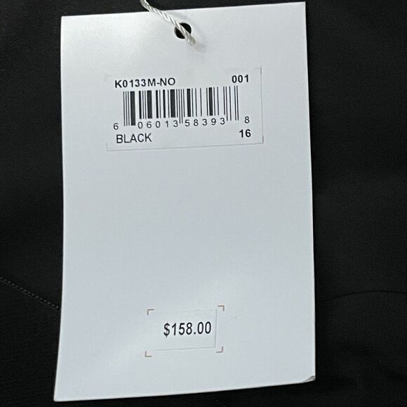 GAL MEETS GLAM Celeste Fit Flare Dress Size 16 Black NEW Party LBD Cocktail Chic - Picture 5 of 12